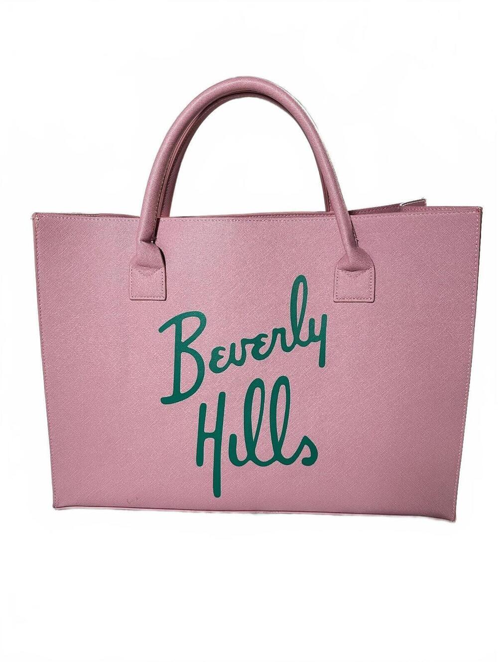 LA Trading Co Beverly Hills Pink Vegan Leather Oversized Tote Bag LA|TC